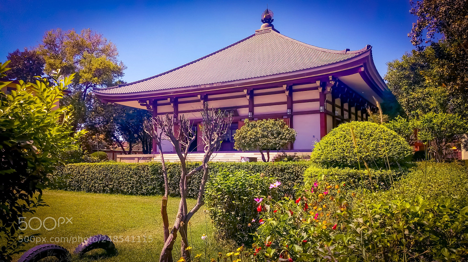 Motorola Moto E (4) Plus sample photo. Japanese buddhisy monastery, bodh photography