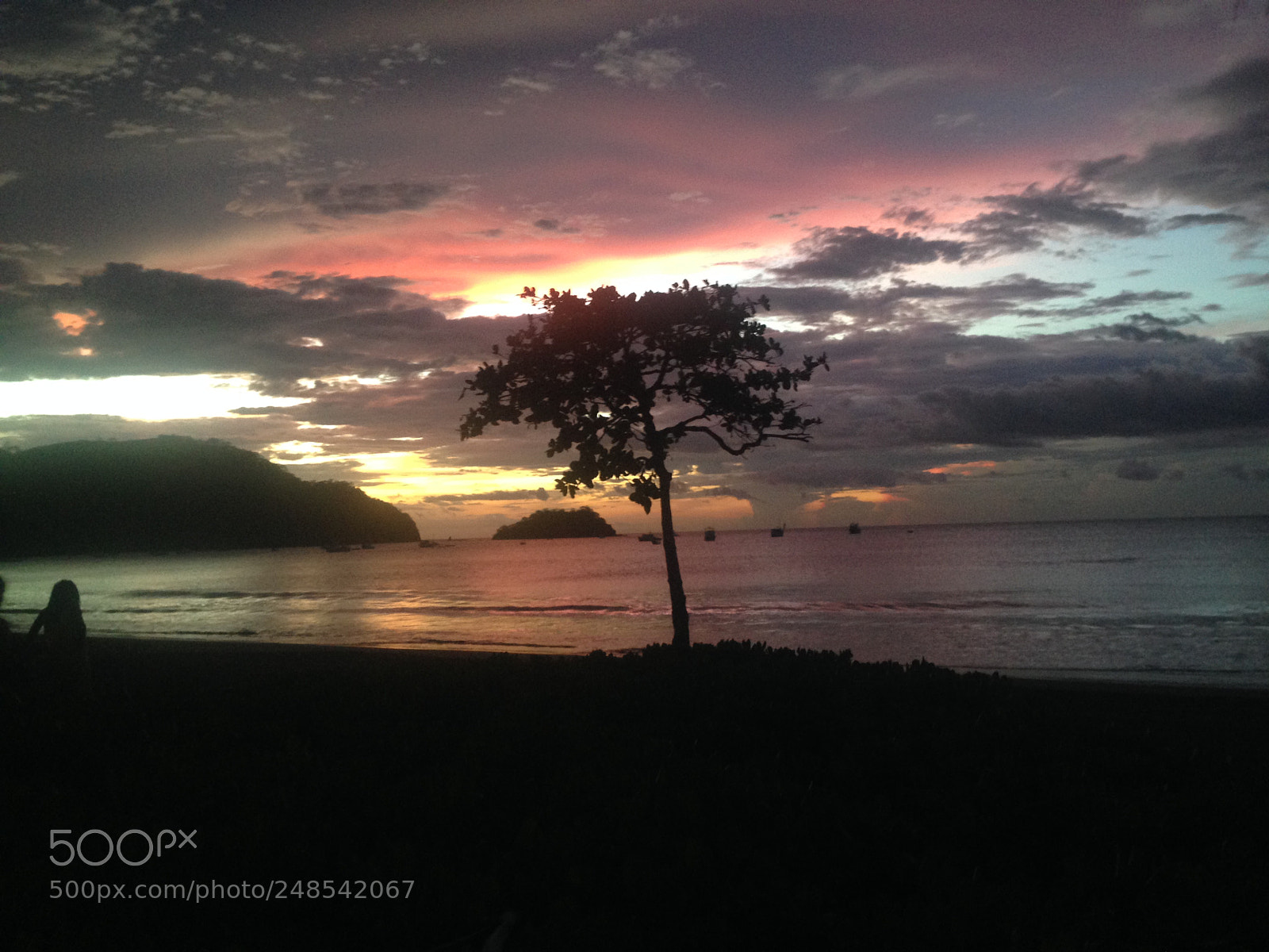 Apple iPhone 5 sample photo. Costa rican sunset photography