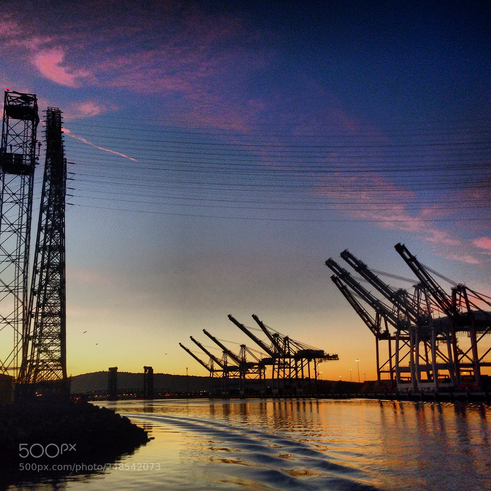 Apple iPhone 5 sample photo. Industrial sunset photography