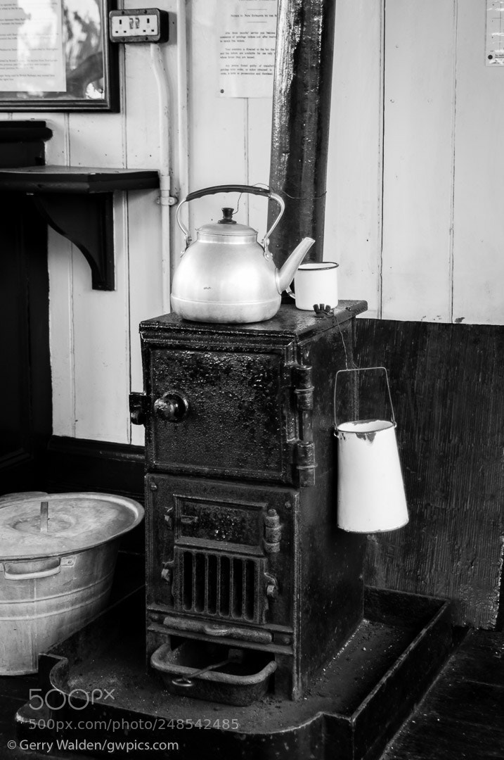 Nikon D300 sample photo. Signalbox stove photography