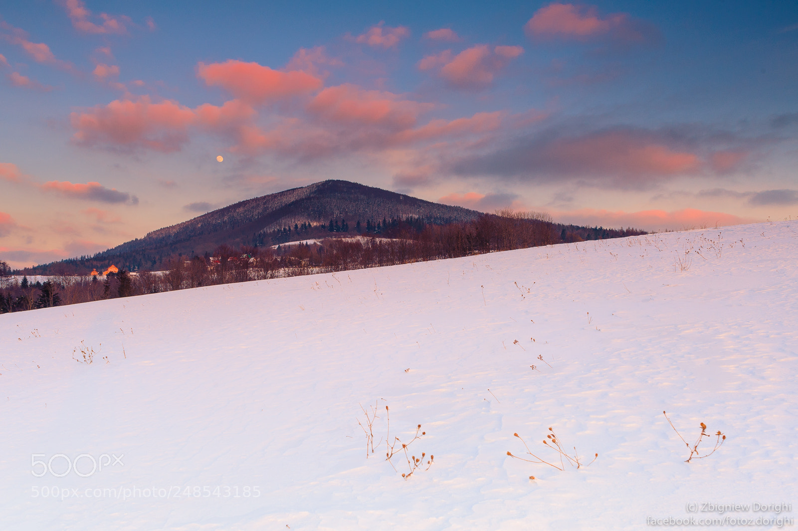 Nikon D700 sample photo. Winter sunset photography