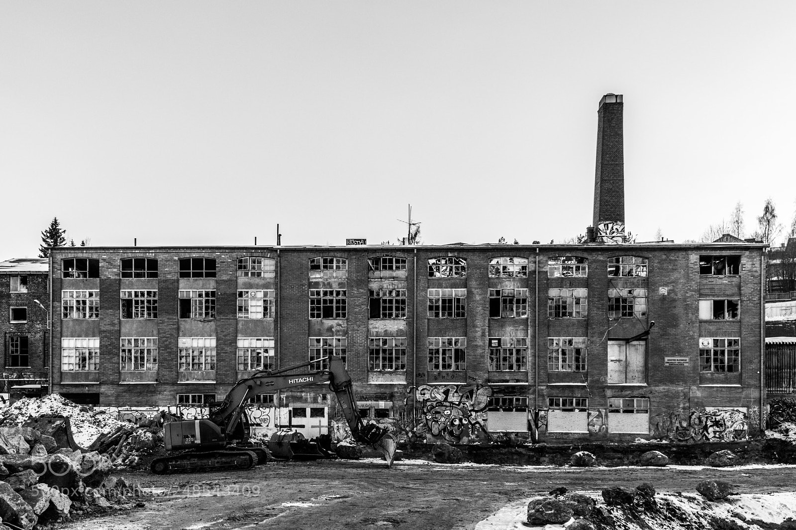 Sony a6500 sample photo. Old factory photography