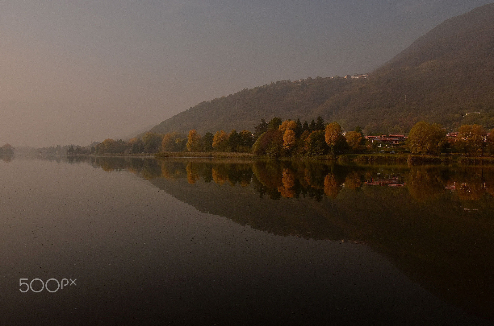 Nikon D5500 sample photo. The autumn reflected photography