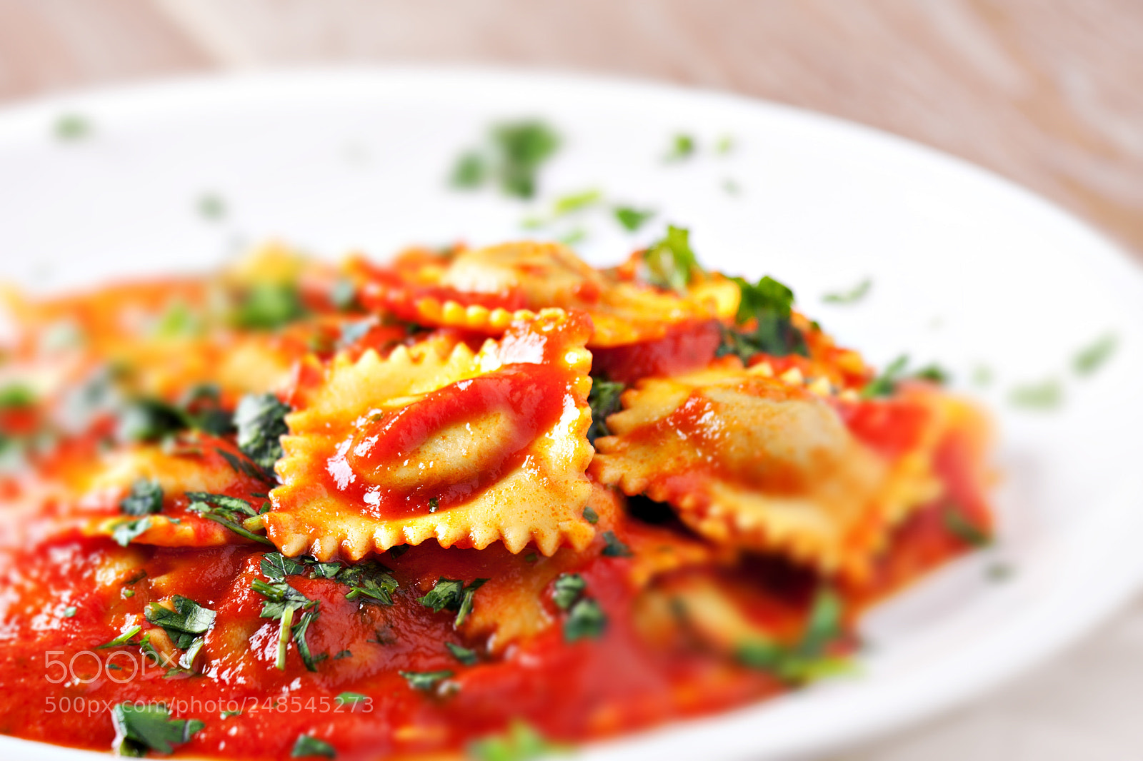 Canon EOS 40D sample photo. Ravioli with tomato sauce photography
