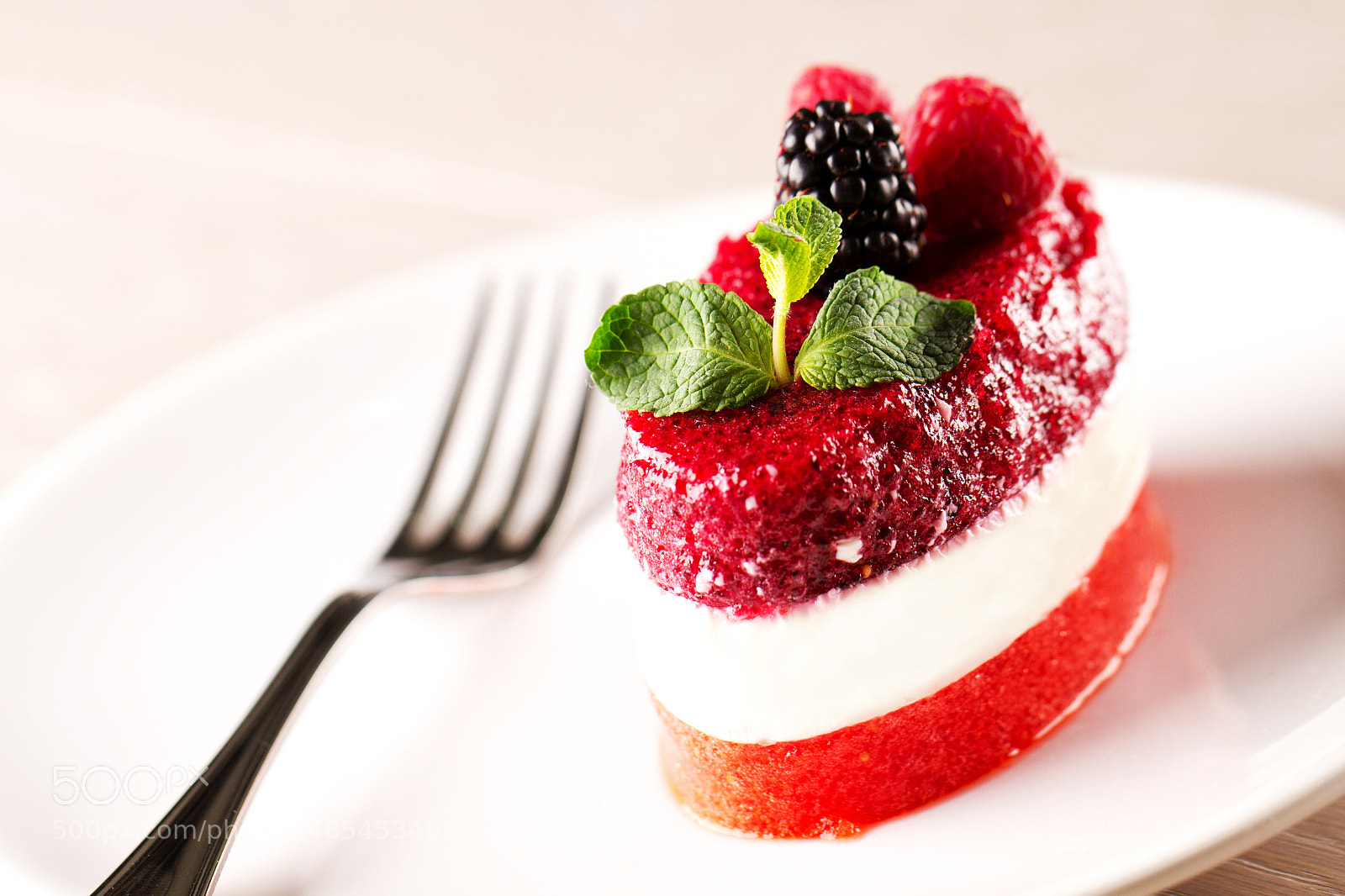 Canon EOS 7D sample photo. Panna cotta with fresh photography