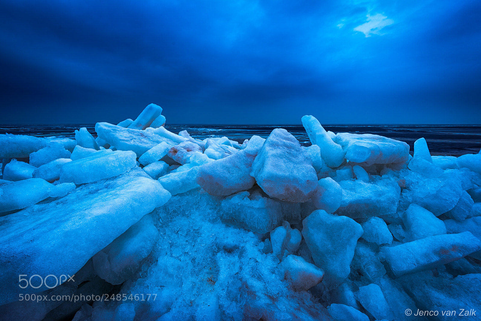 Nikon D800E sample photo. Ice-cold blue hour photography