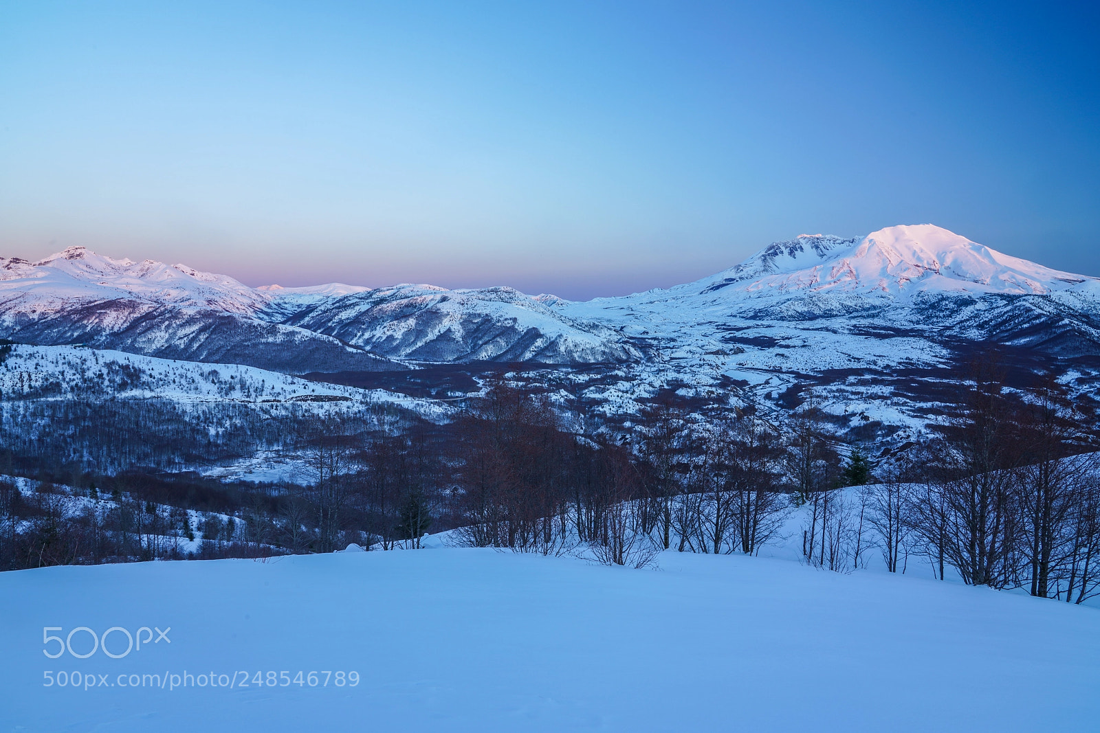 Sony a7R III sample photo. Winter sunset photography