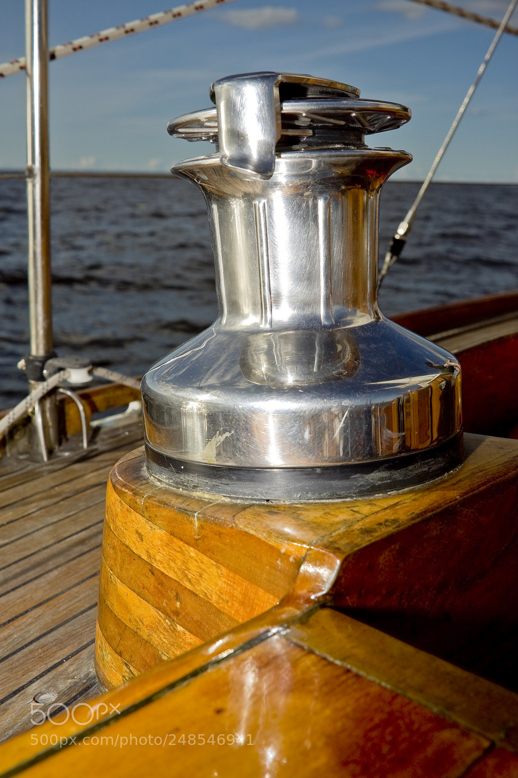 Canon EOS 40D sample photo. Yacht detail - winch photography