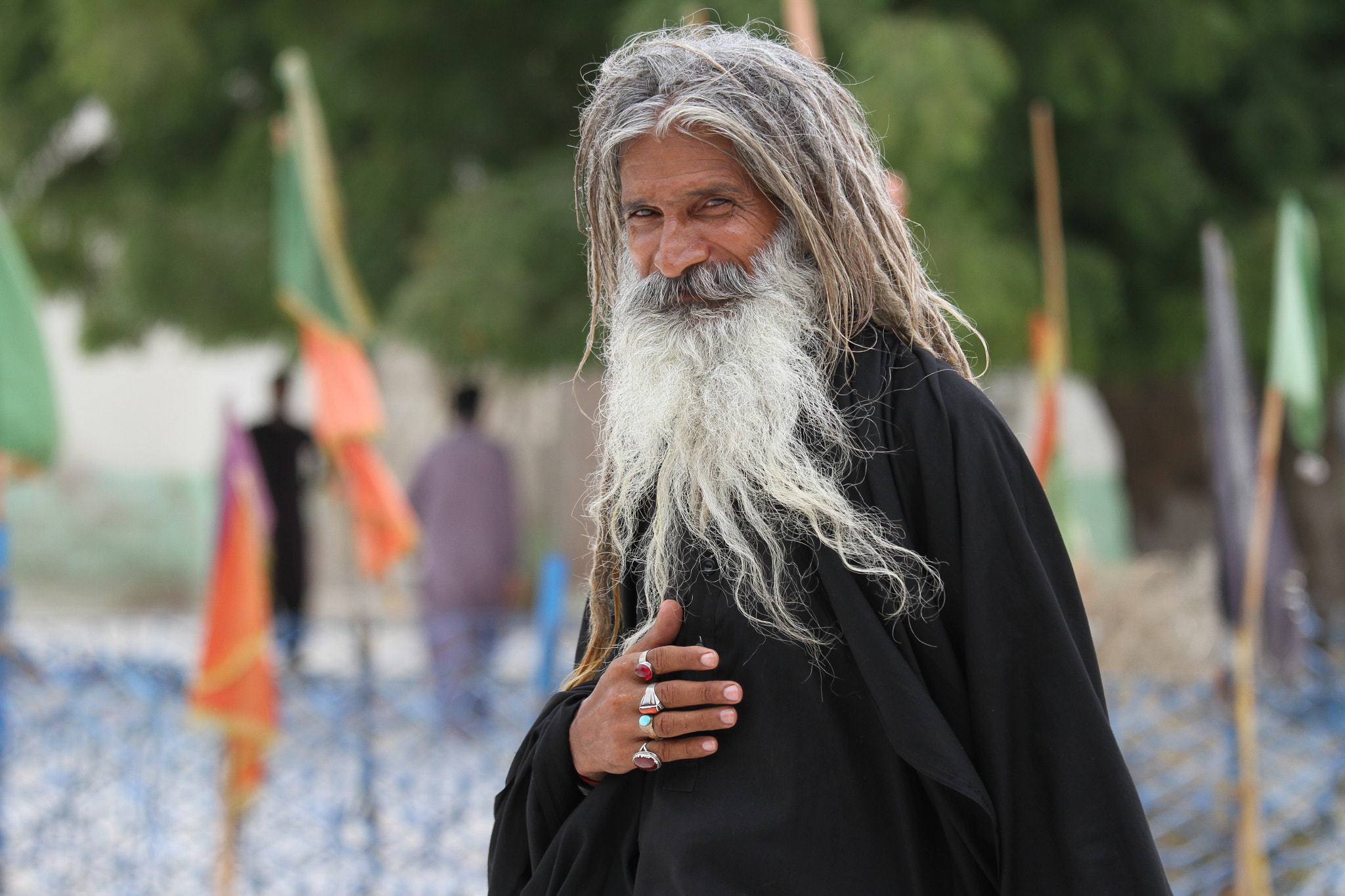 Canon EOS 7D + Canon EF 70-200mm F4L IS USM sample photo. Devotee of shah abdul latif bhittai photography