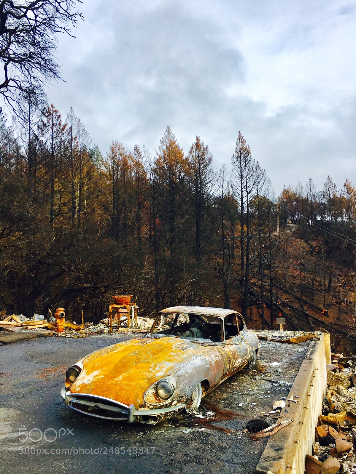 Apple iPhone 6s sample photo. Jag on fire photography