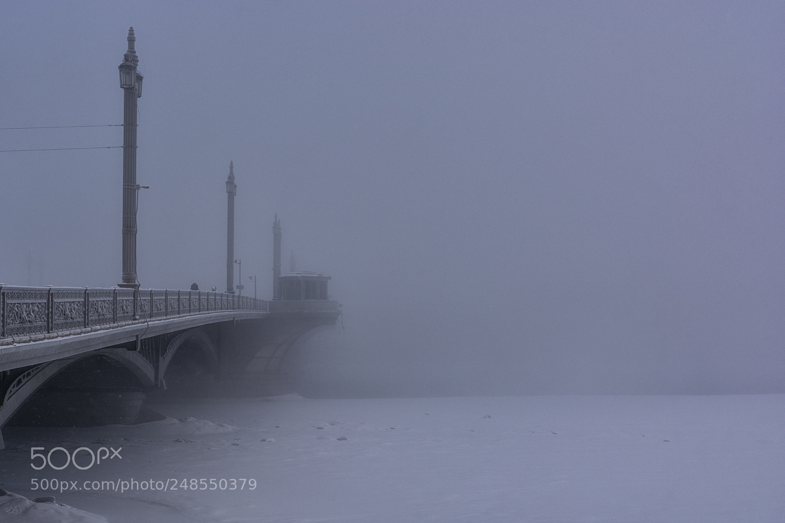 Nikon D7100 sample photo. Bridge to the foggy photography