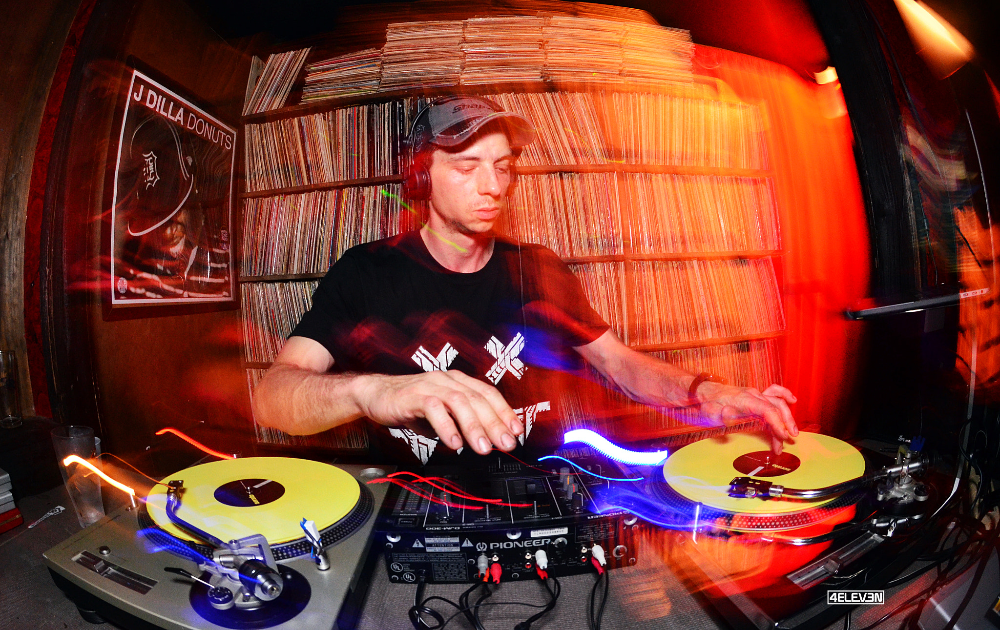 Nikon D7000 + Nikon AF DX Fisheye-Nikkor 10.5mm F2.8G ED sample photo. Dj at vinyl lounge photography