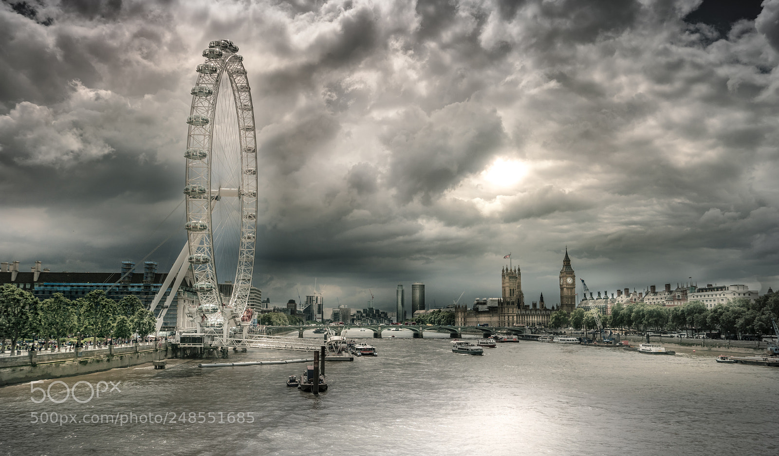 Sony a7R II sample photo. River thames, london, england photography