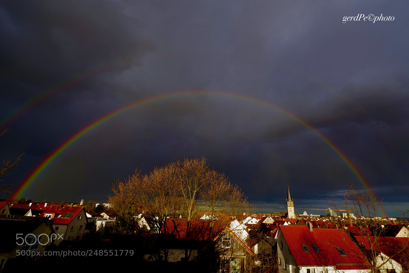 Pentax K-1 sample photo. Double rainbow - stuttgart photography