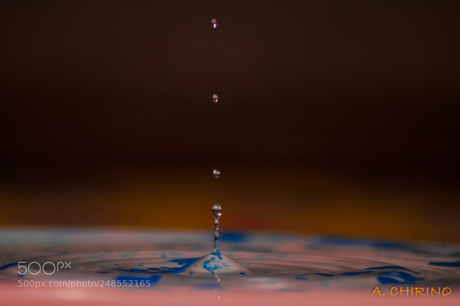Nikon D3400 sample photo. Gotas en tinta photography