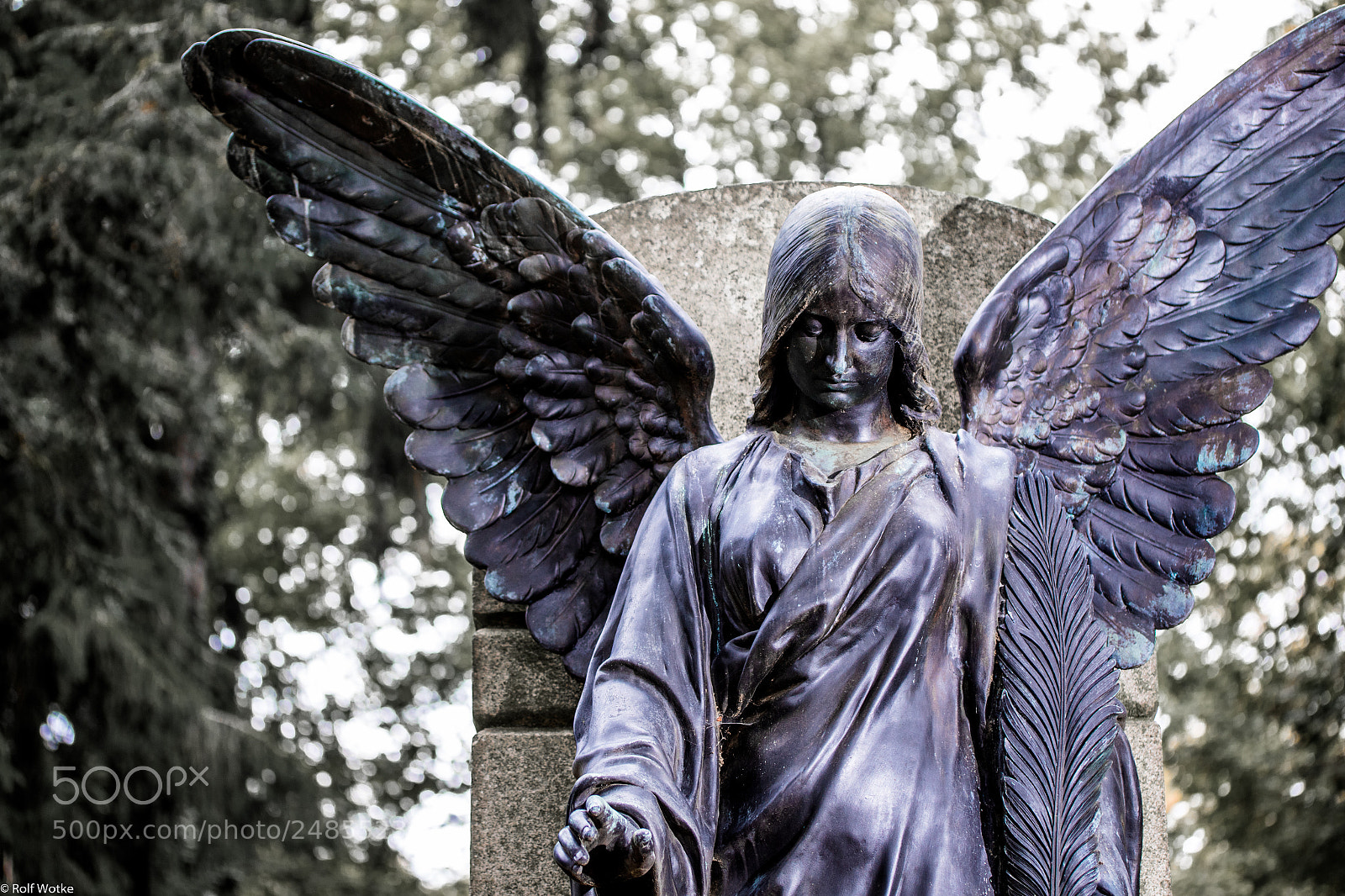 Canon EOS 7D Mark II sample photo. Pf friedhof schwarzer engel photography