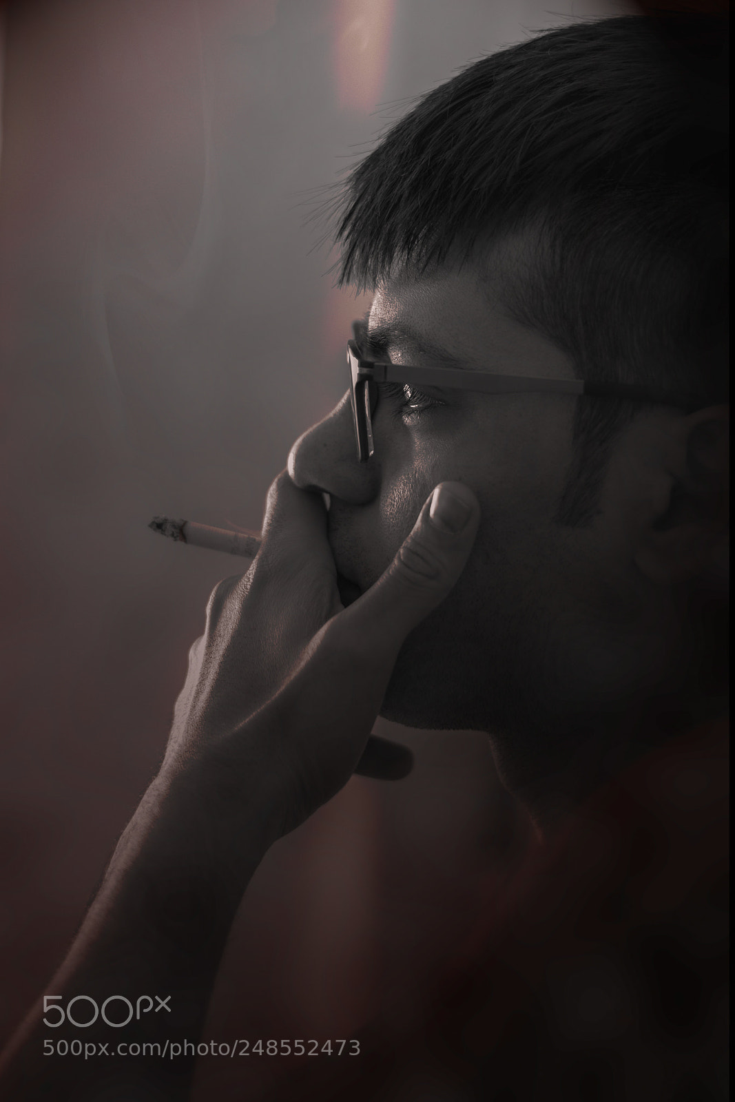 Nikon D5300 sample photo. Lonely smoker photography