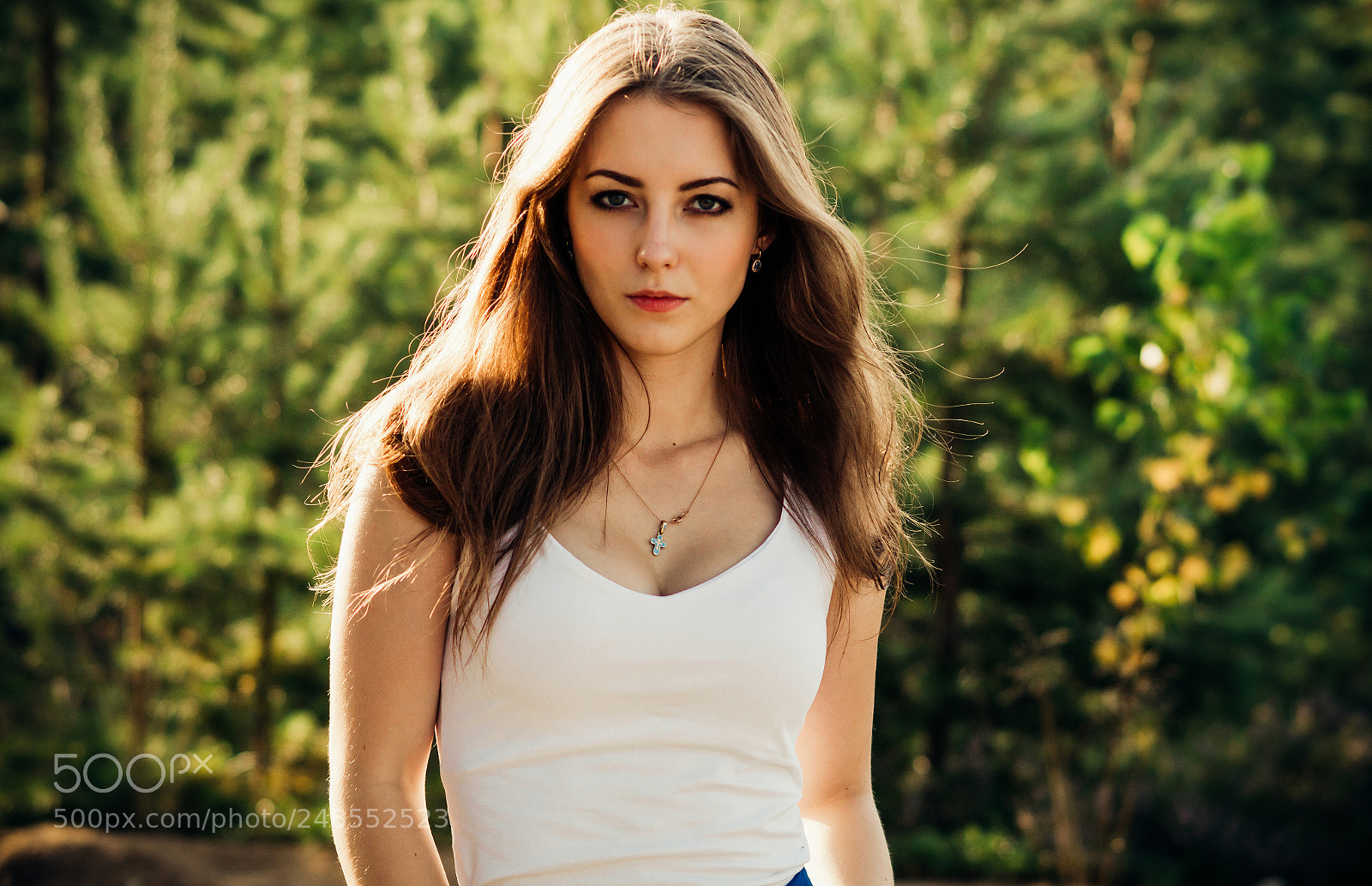Sony SLT-A58 sample photo. Forest girl photography