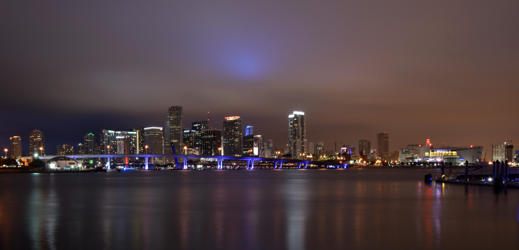 Nikon D5500 sample photo. Miami at night photography