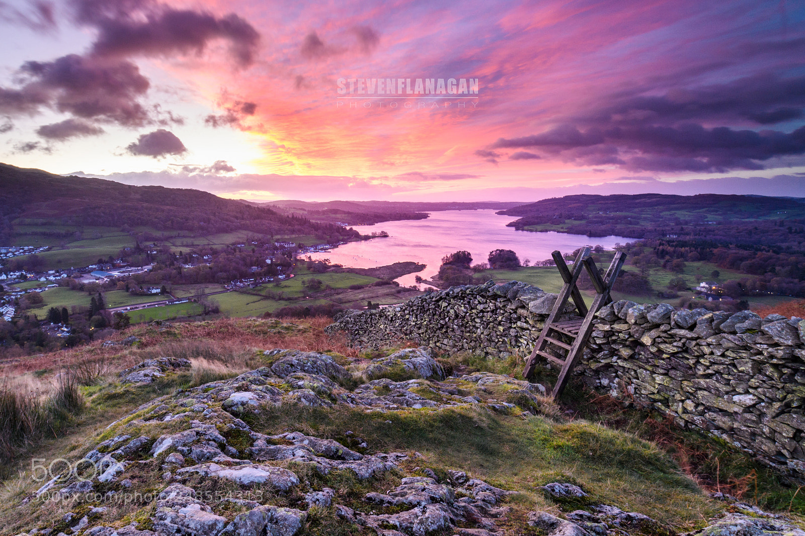 Nikon D5 sample photo. Sunrise over loughrigg fell photography