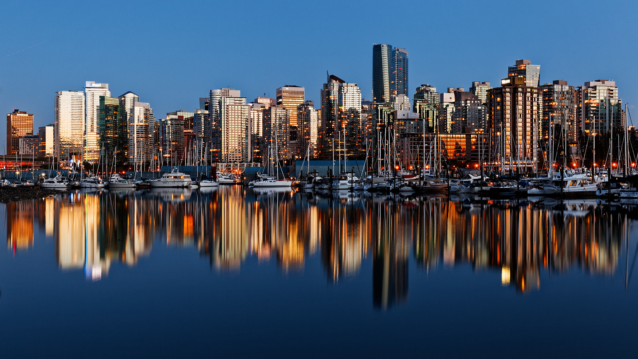 Canon EF 16-35mm F4L IS USM sample photo. "waveform" / vancity at twilight photography