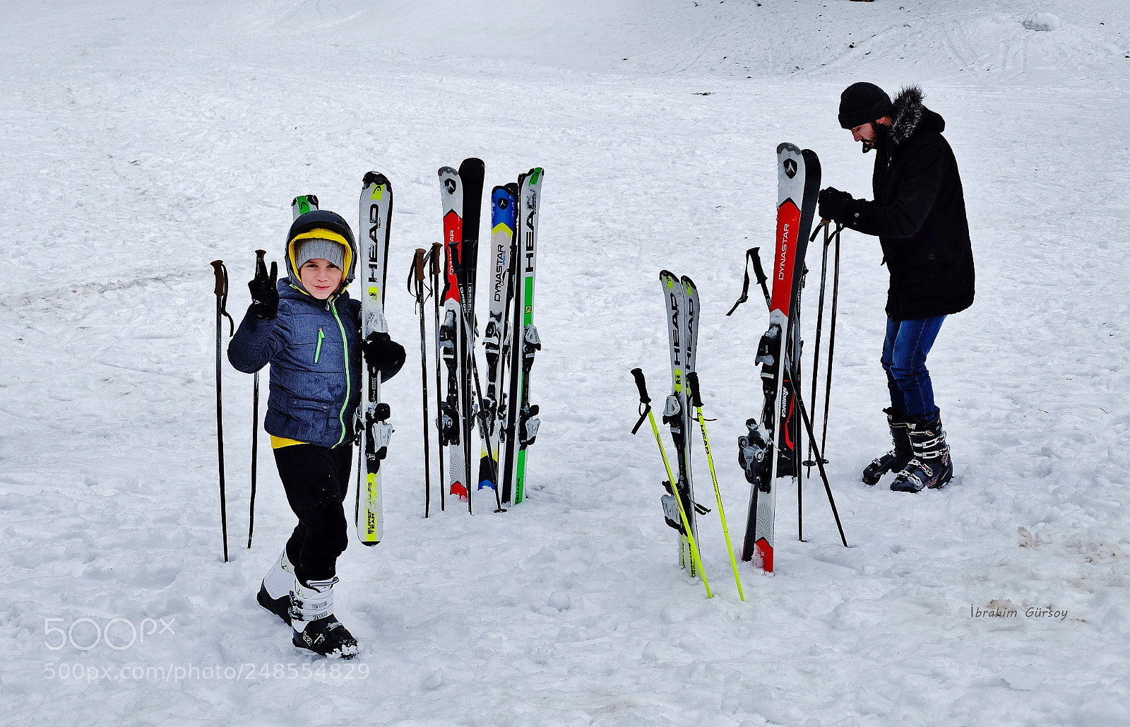 Fujifilm X-T10 sample photo. Children and skiing photography