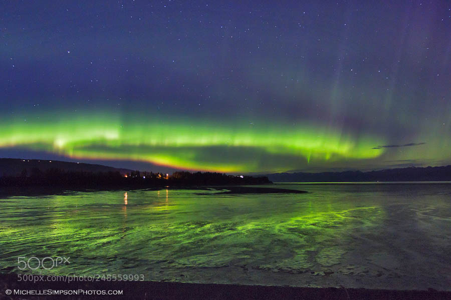 Canon EOS 7D sample photo. Mud bay aurora photography
