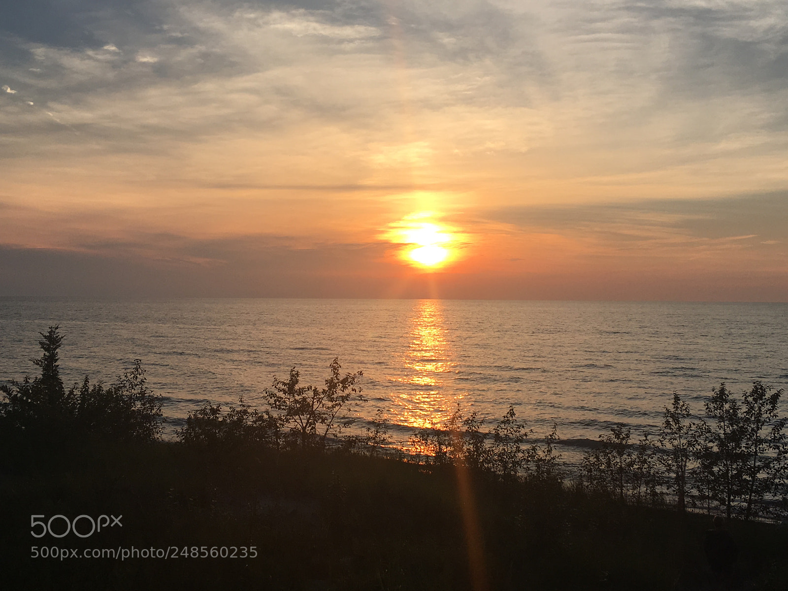 Apple iPhone 6s Plus sample photo. Sunset over a lake photography