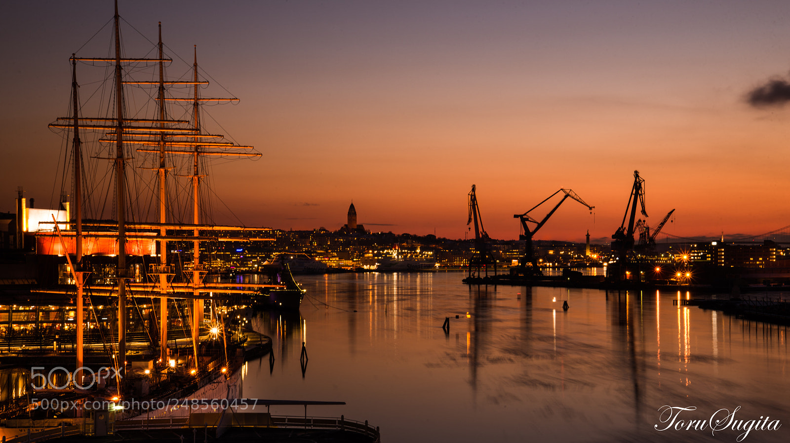 Nikon D610 sample photo. Sunset from bridge photography