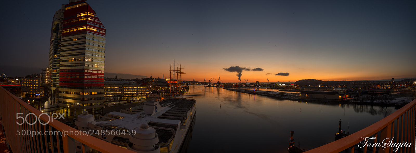 Nikon D610 sample photo. Panorama sunset photography