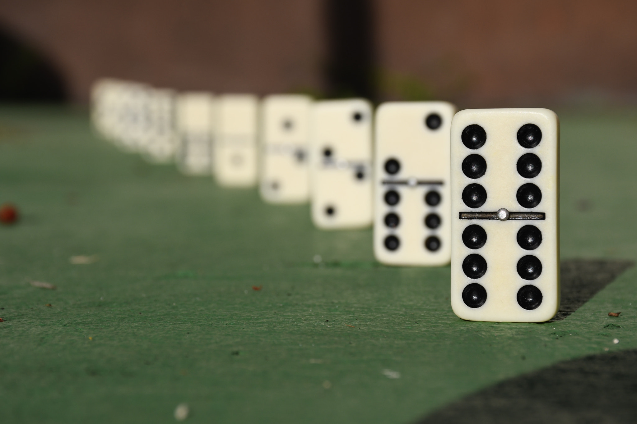 Nikon D7500 sample photo. Dominoes stand tall 3 photography