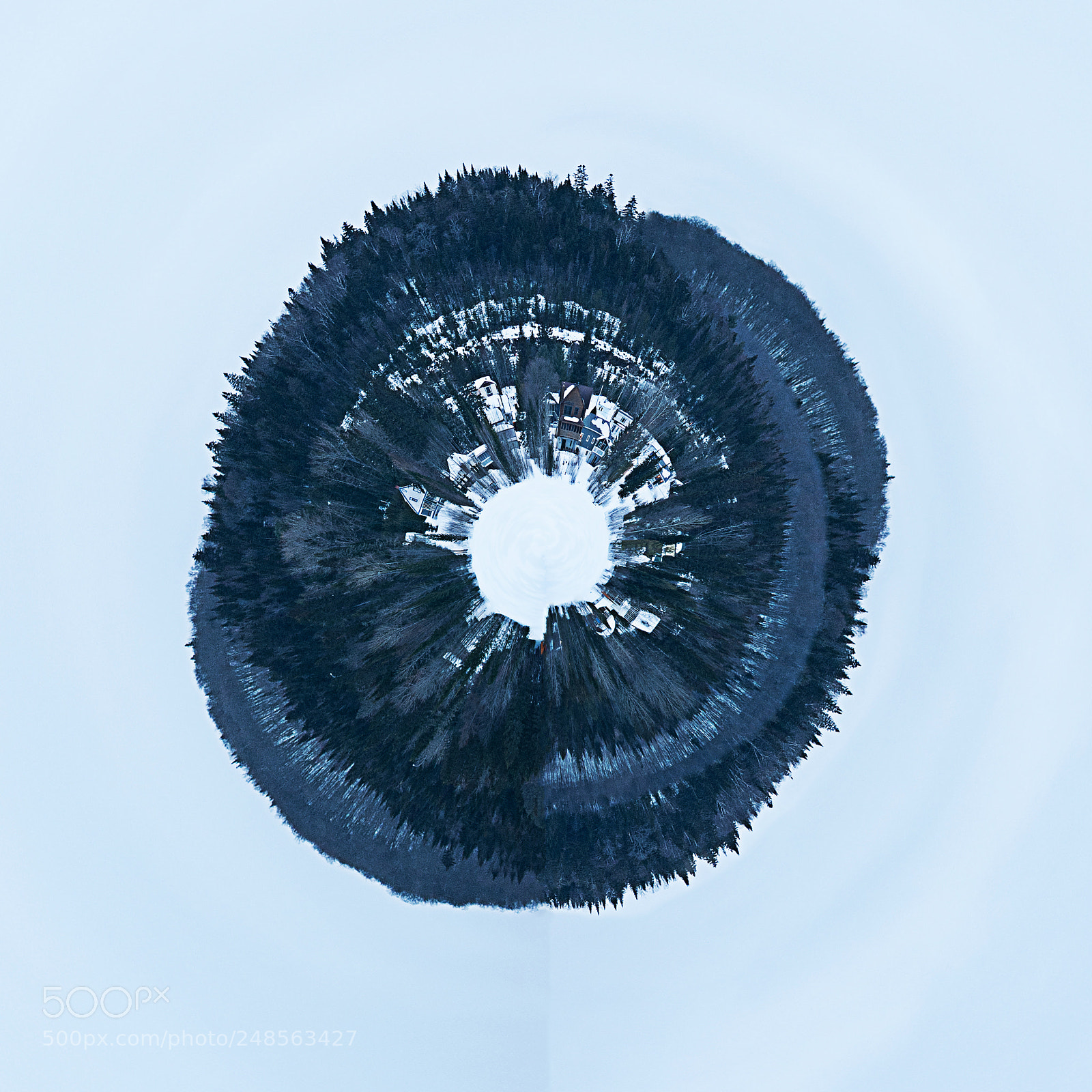 Nikon D700 sample photo. The eye of winter photography