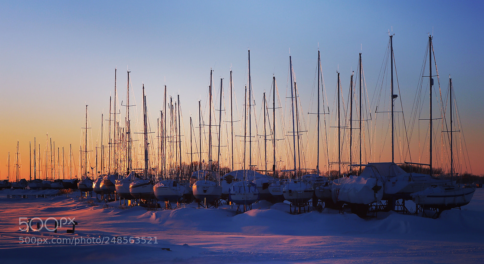 Canon EOS 750D (EOS Rebel T6i / EOS Kiss X8i) sample photo. Marina during wintertime ❄️ photography