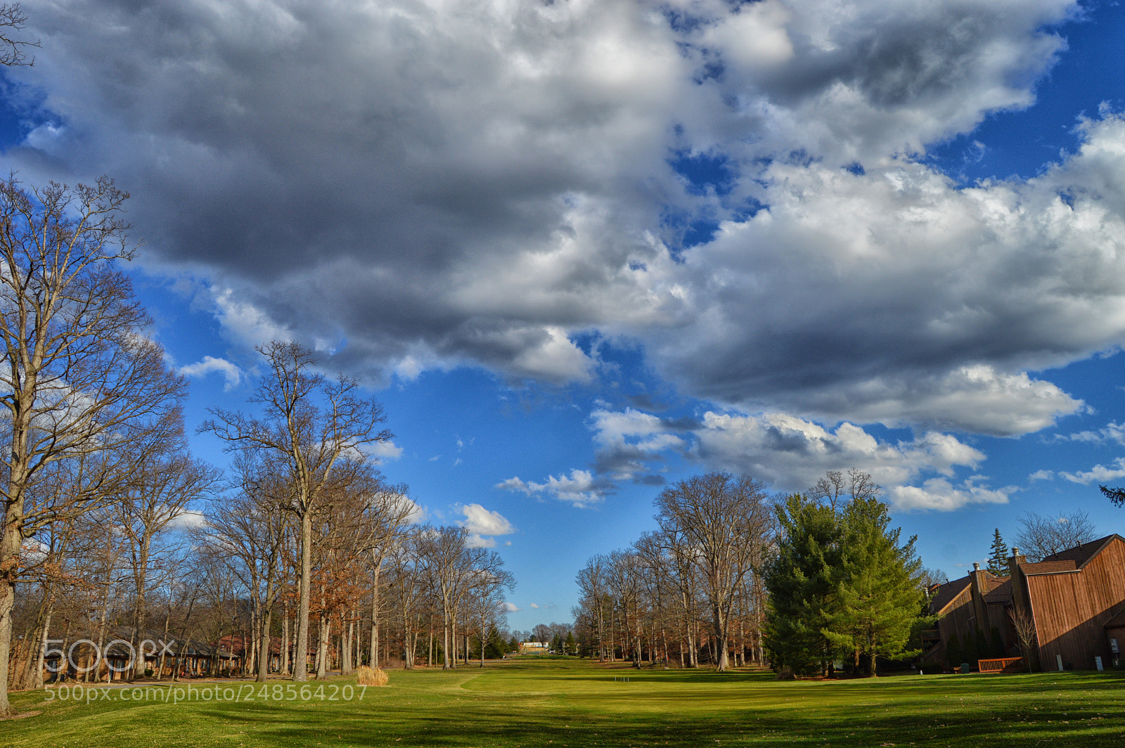 Nikon D3200 sample photo. Clouds golf photography