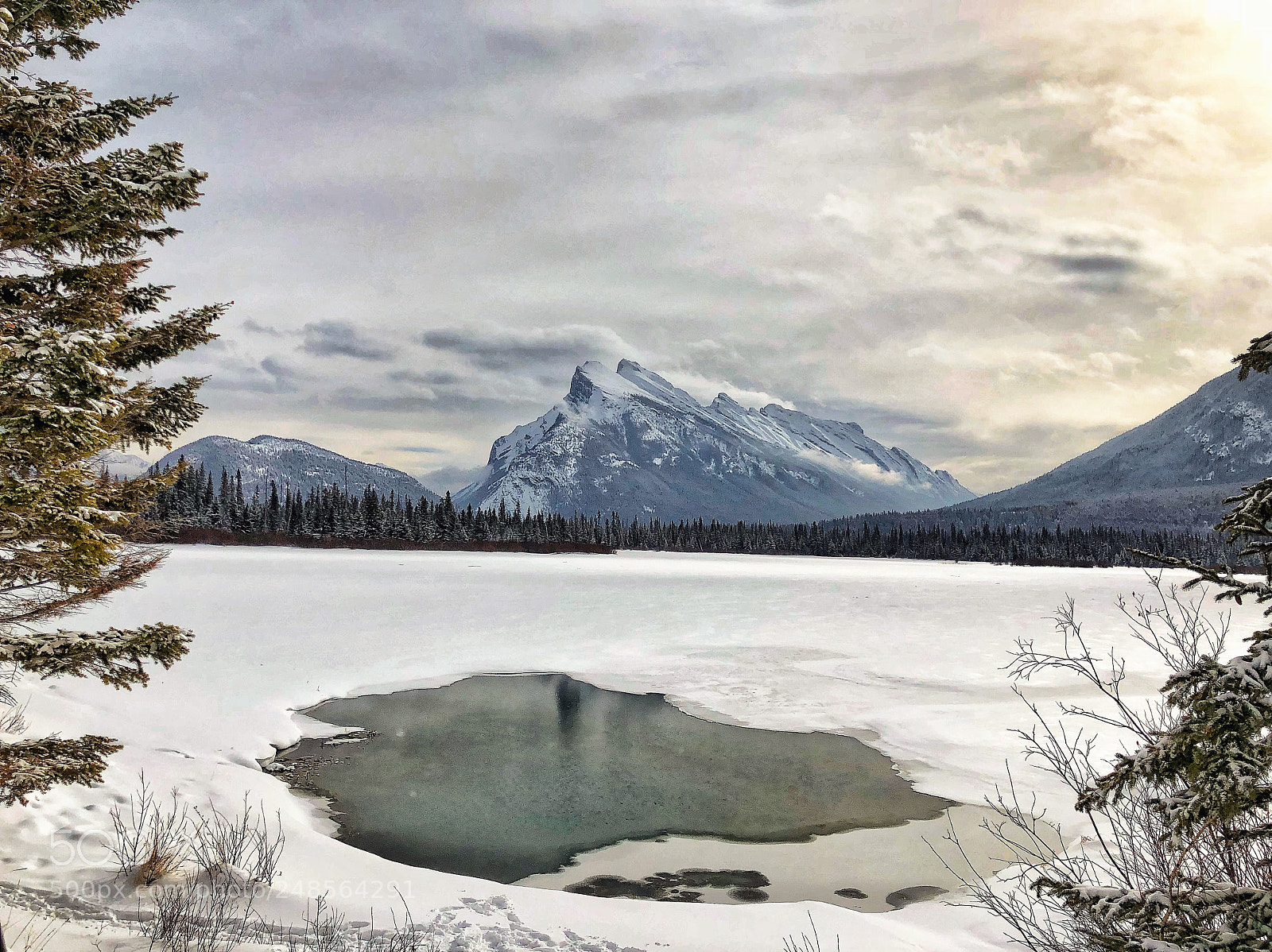 Apple iPhone X sample photo. Vermilion lakes photography
