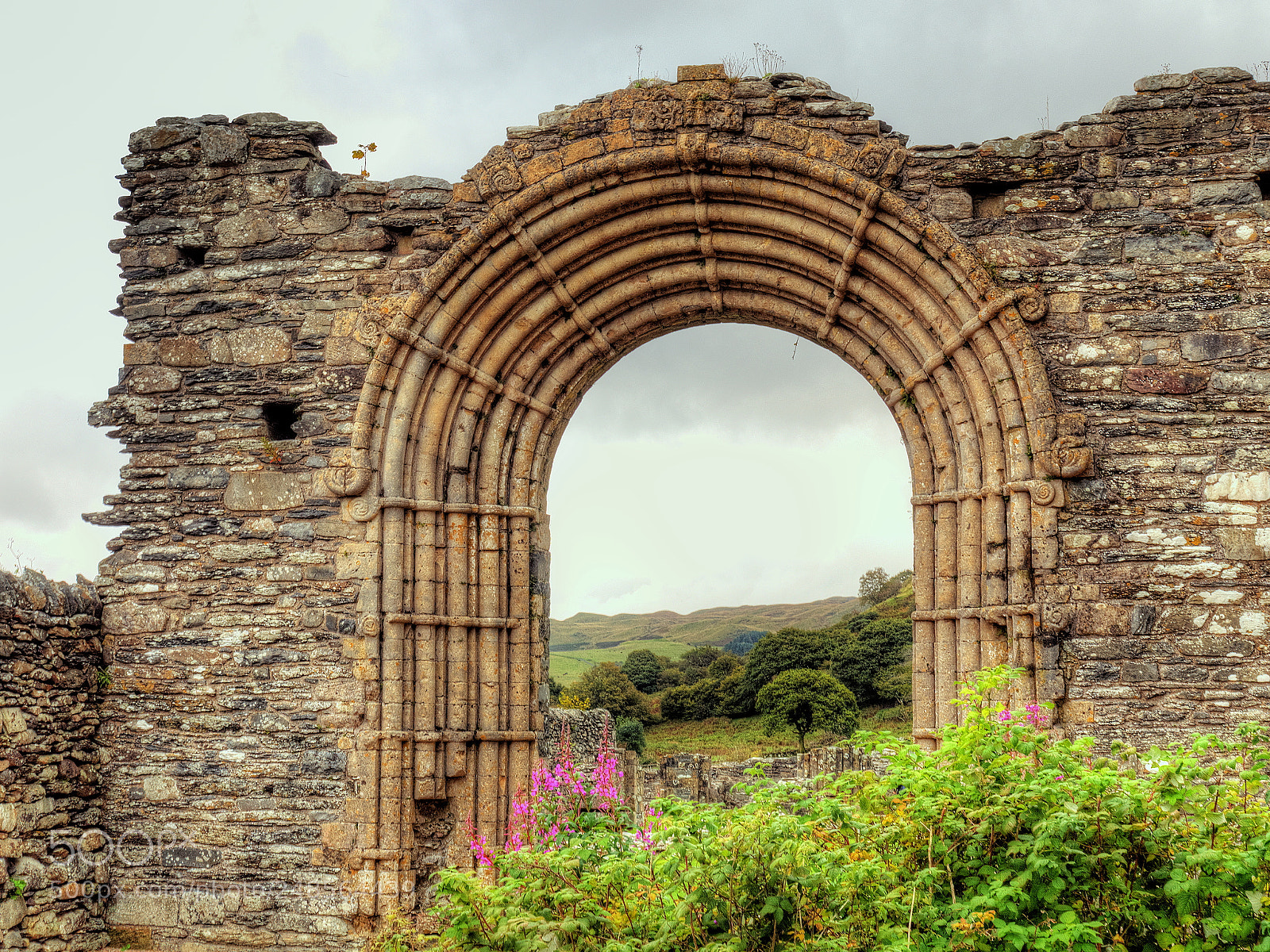 Olympus OM-D E-M1 sample photo. Strata florida abbey photography