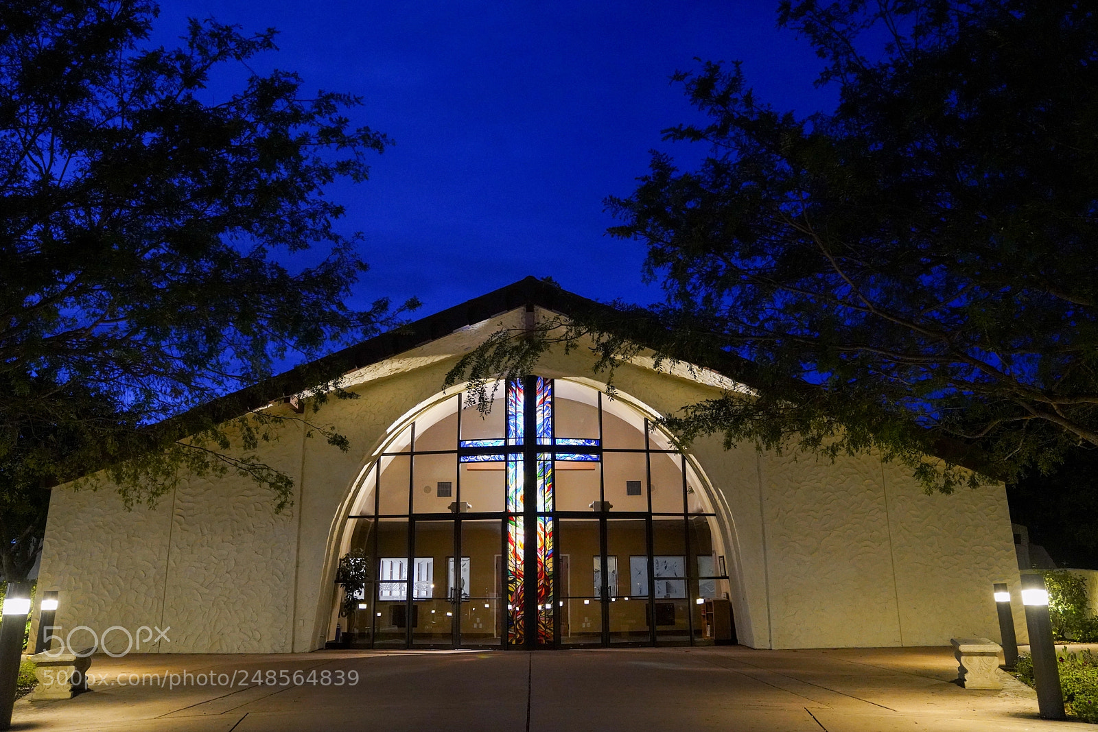 Sony a7R III sample photo. Sunset at church photography