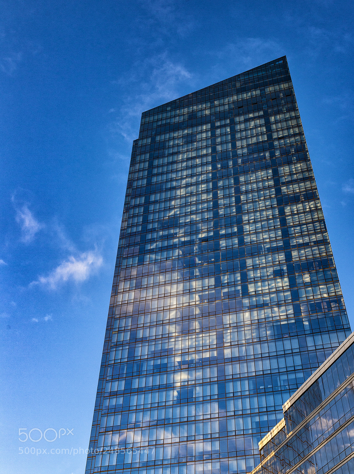 Canon EOS 5D Mark II sample photo. Reflective architecture and clouds photography