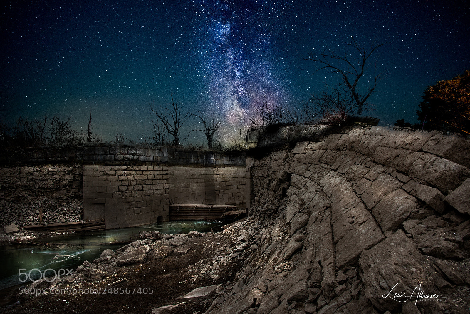 Nikon D810 sample photo. Midnight at lock 21 photography