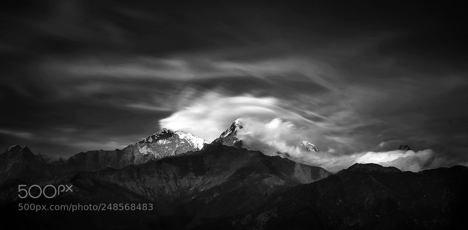 Fujifilm X-Pro1 sample photo. Clouds on the mountain photography