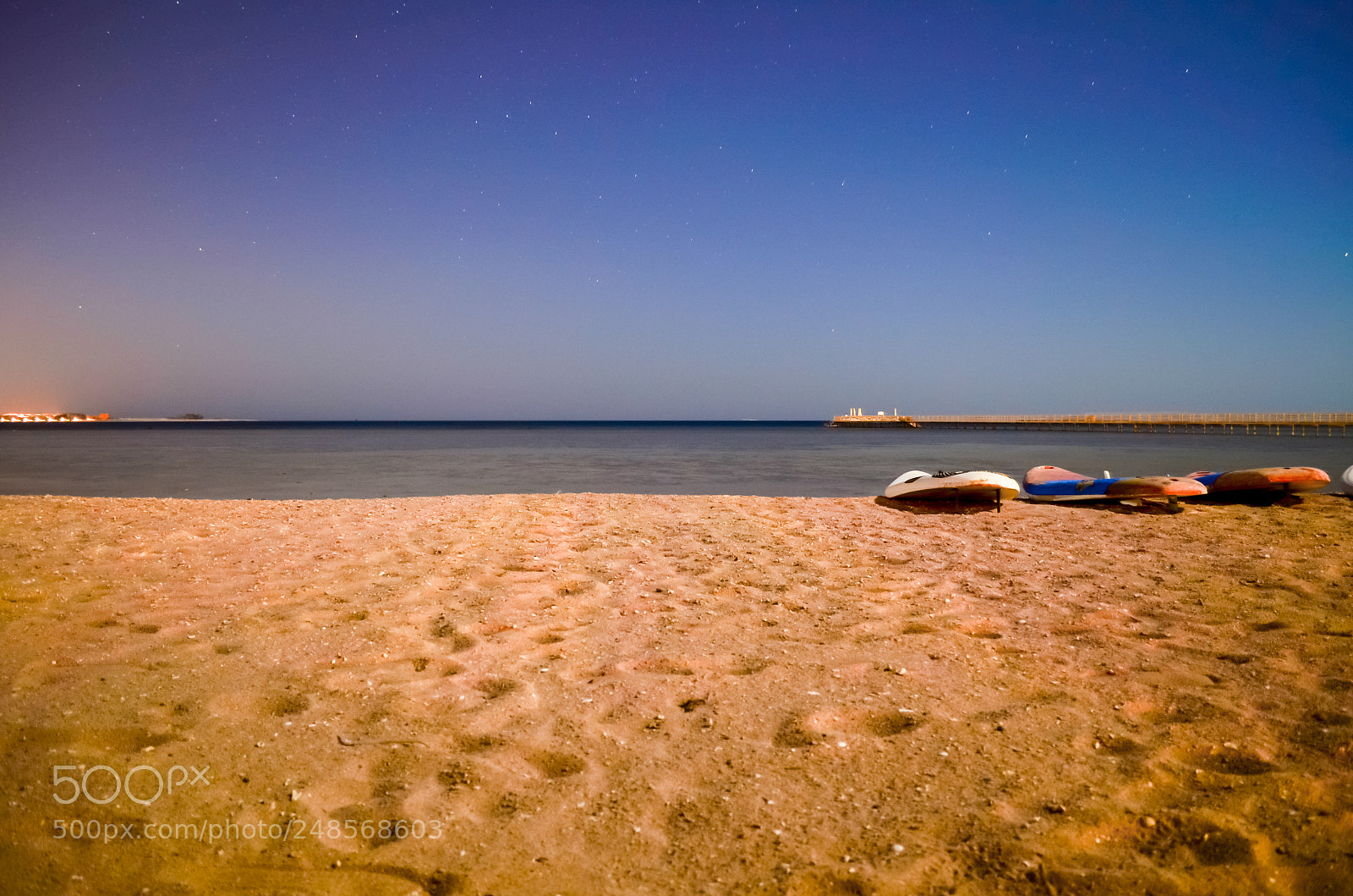 Nikon D5100 sample photo. Beach at night photography