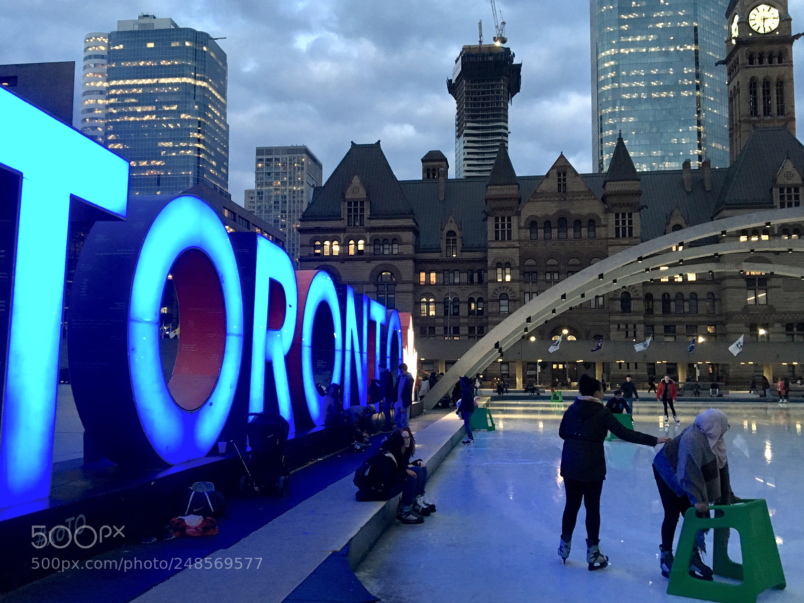 Apple iPhone 6s sample photo. Toronto at dusk #2 photography