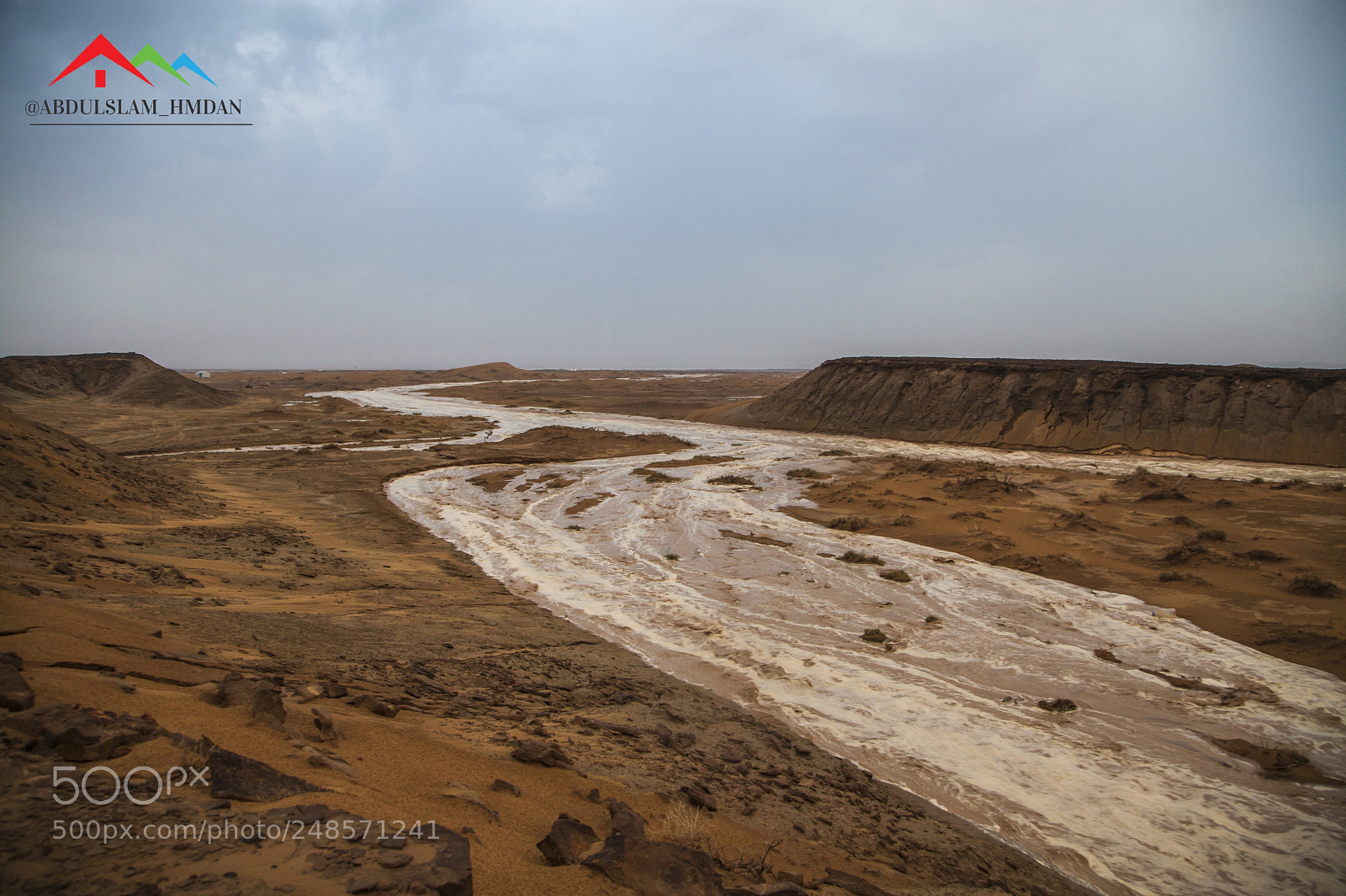 Canon EOS 5D Mark II sample photo. River in the desert photography