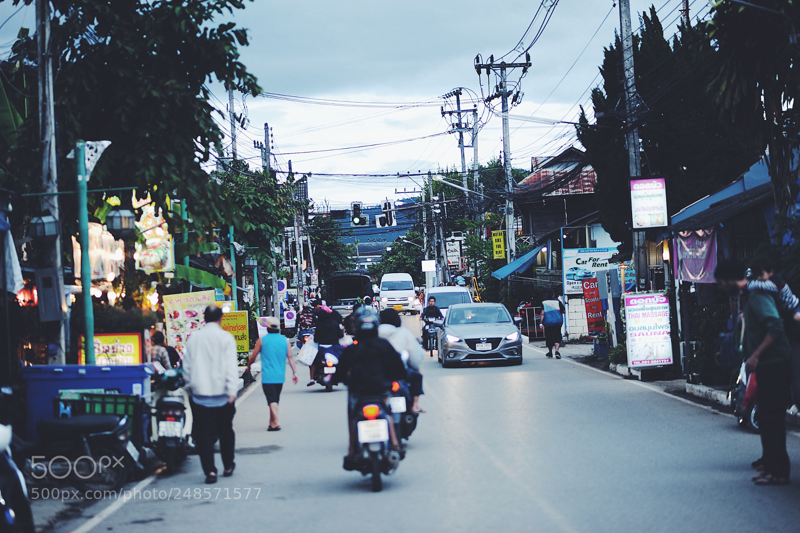 Nikon D700 sample photo. 2walking street in pai photography
