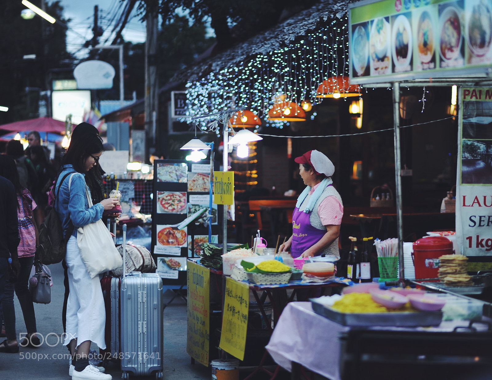 Nikon D700 sample photo. 3walking street in pai photography
