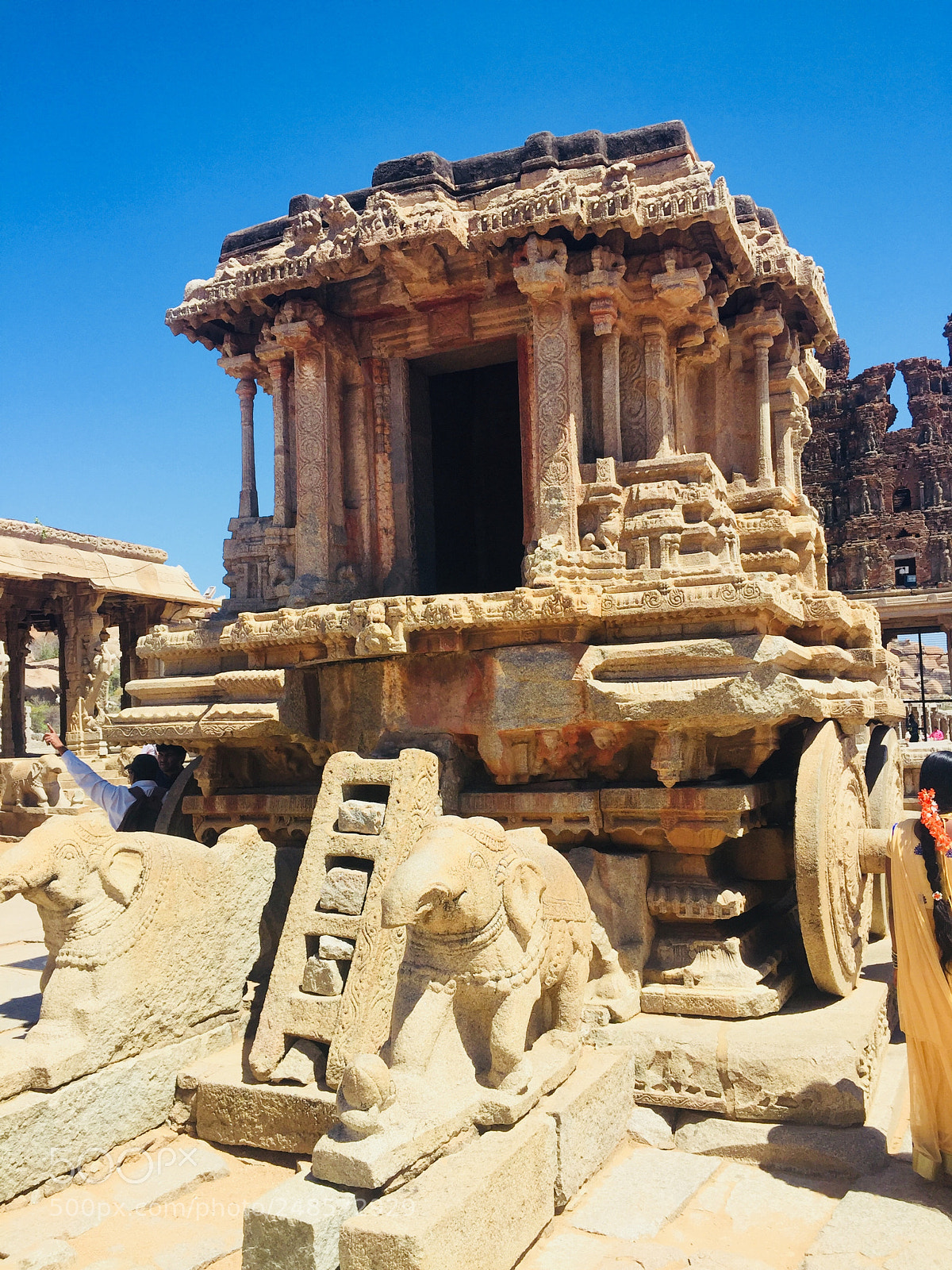 Apple iPhone 6 sample photo. Stone chariot,hampi india. photography