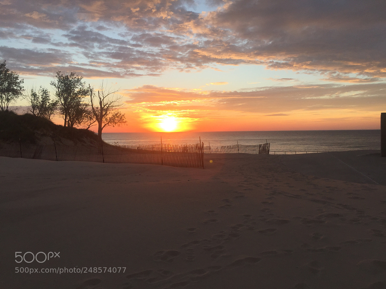 Apple iPhone 6 sample photo. Sunset warren dunes state photography