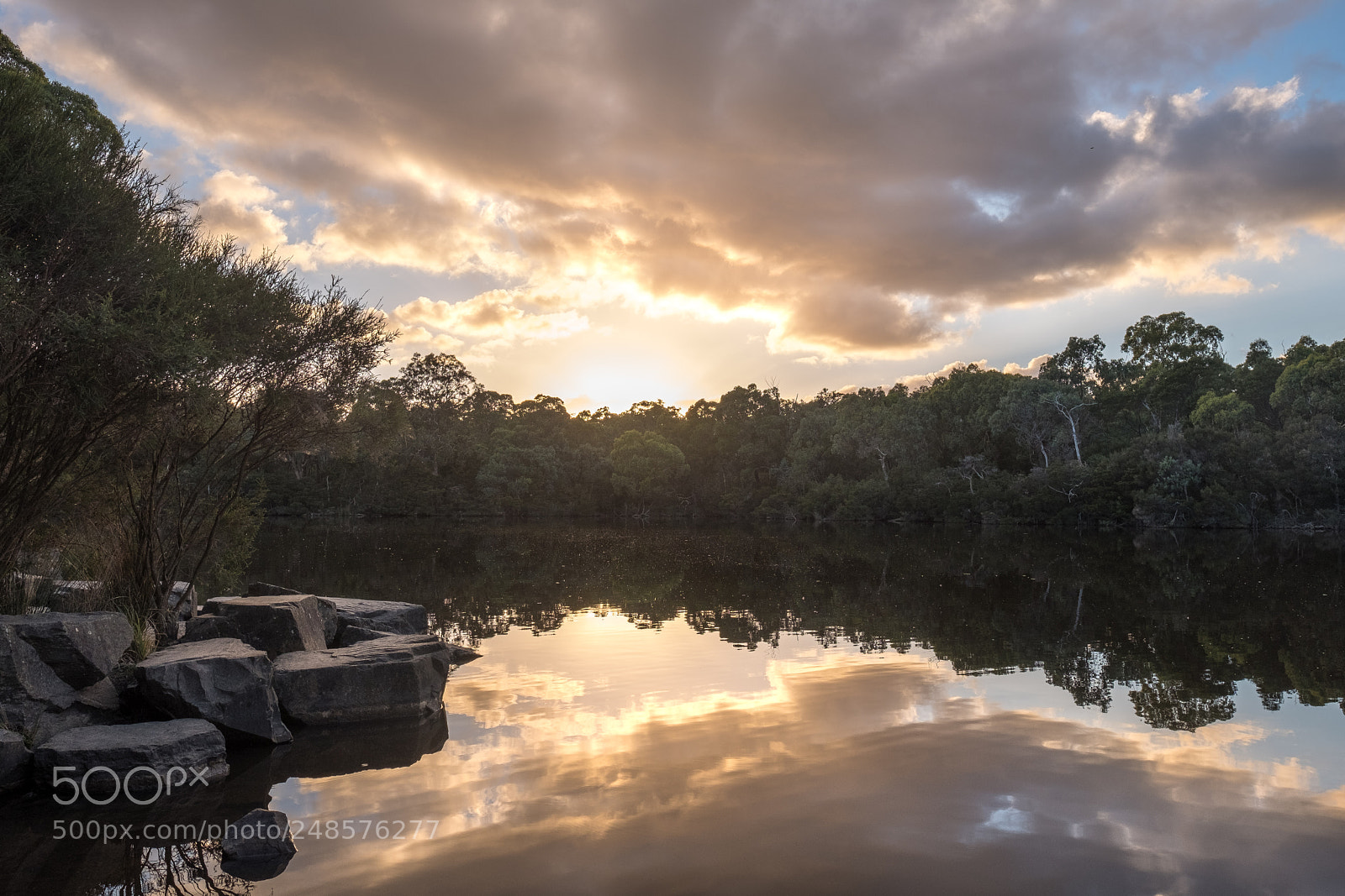 Fujifilm X-T2 sample photo. Blackburn lake golden sunrise photography
