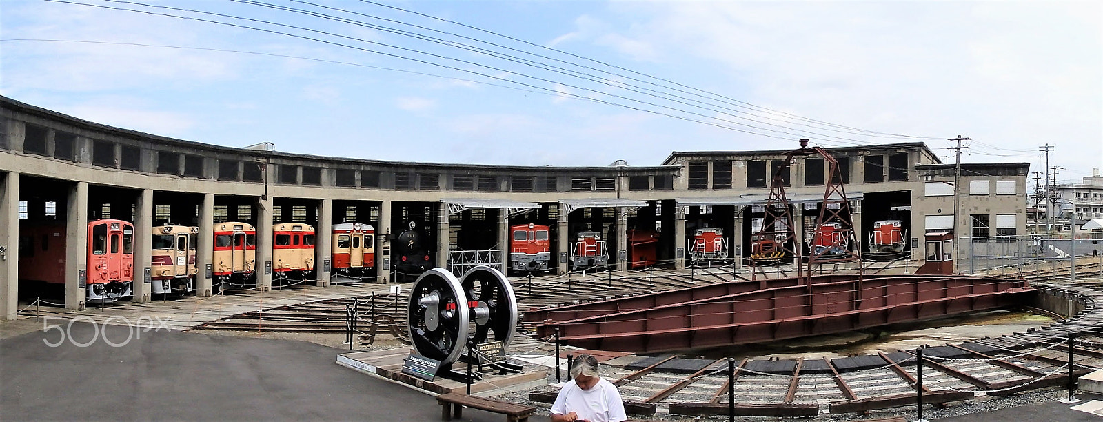 Olympus SH-2 sample photo. Tsuyama railroad educational museum photography