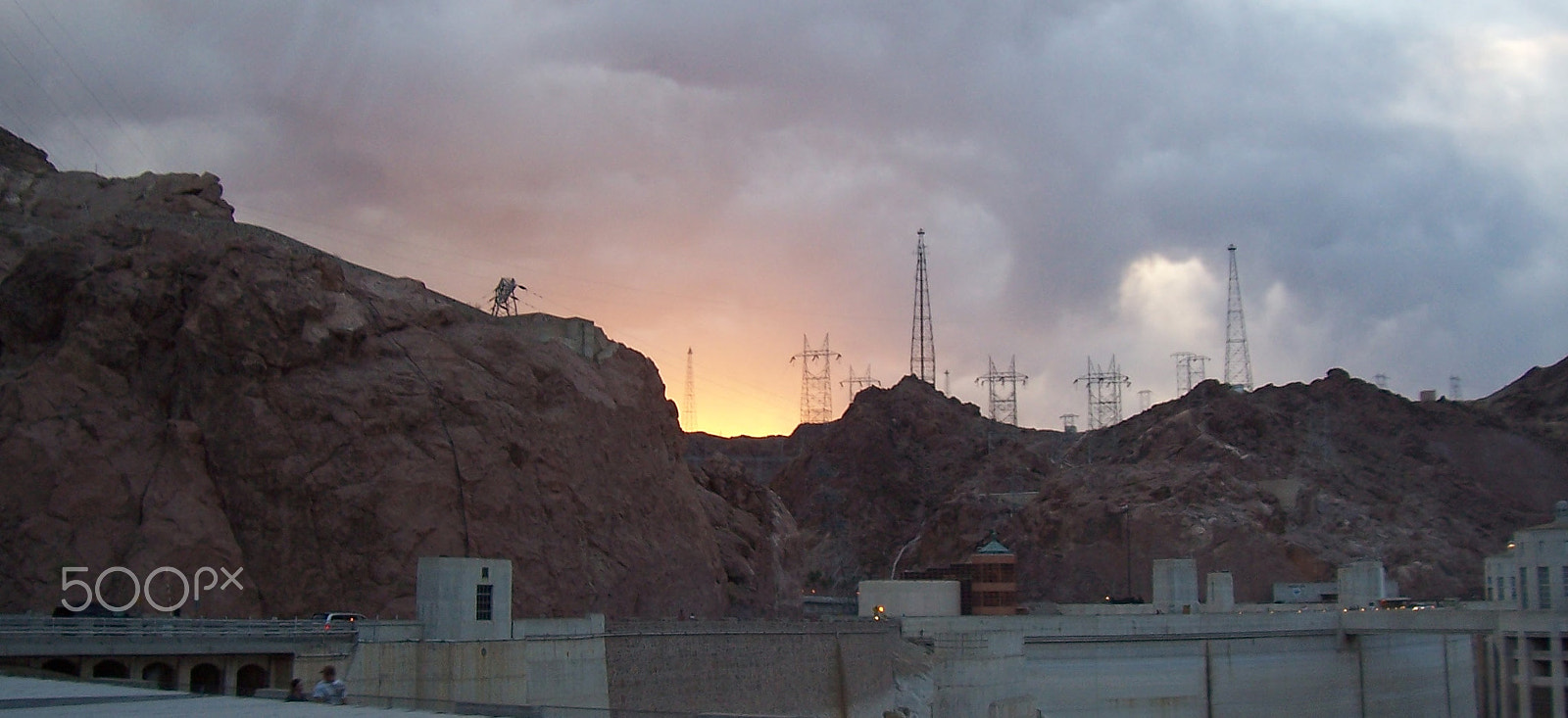 Kodak CX7430 ZOOM DIGITAL CAMERA sample photo. New road construction around the hoover dam photography